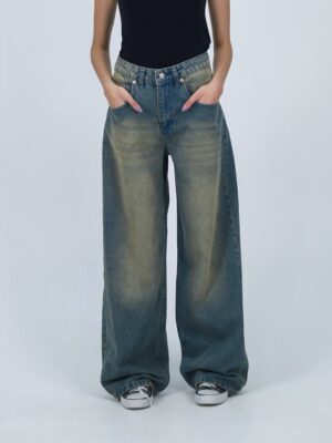 “Vintage” Washed Baggy Jeans