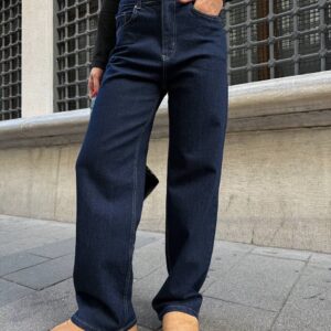 Dark Blue Relaxed Jeans