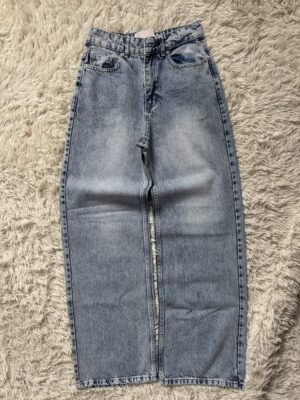 Blue Washed Baggy Jeans