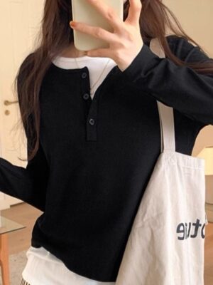 Two Piece Long Sleeve Top