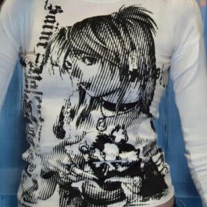 Anime Girl Fitted Top
