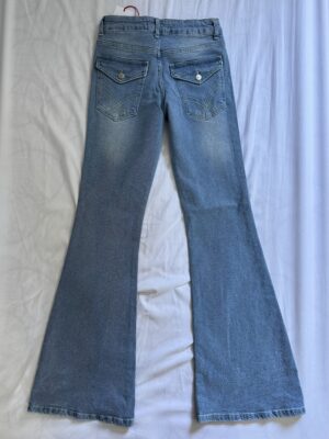“Blue Flared Jeans”
